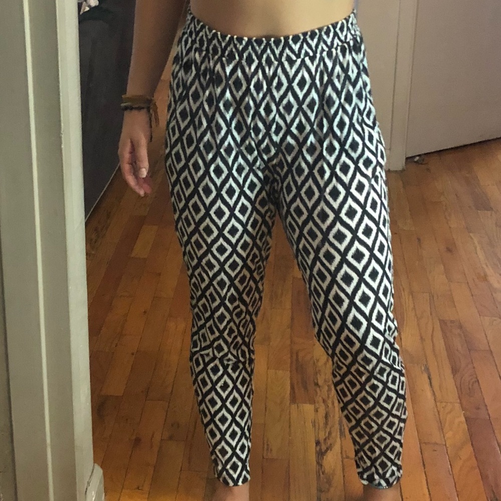 Printed harem pants